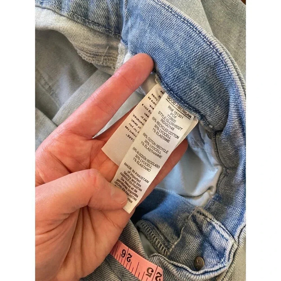 Good American NWT Good Legs Good Crop  Skinny Jean Size 18 Light Wash Revolve - Picture 11 of 12